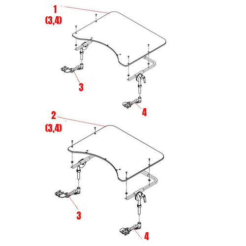 Corpus HD Angle Adjustable Trays